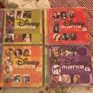 Disney Mania CD Collection - Yellow, Red, Orange, Purple